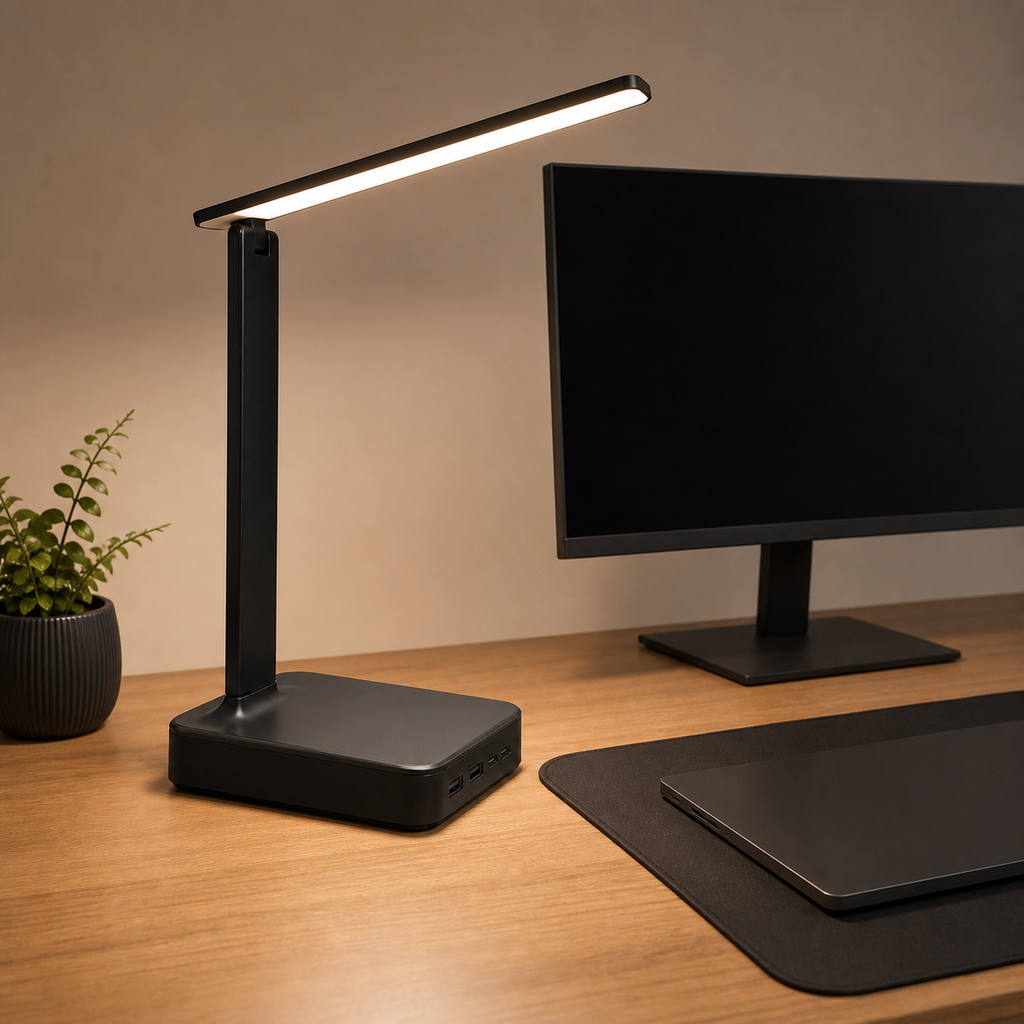 Desk Power Station Lamp — lifestyle