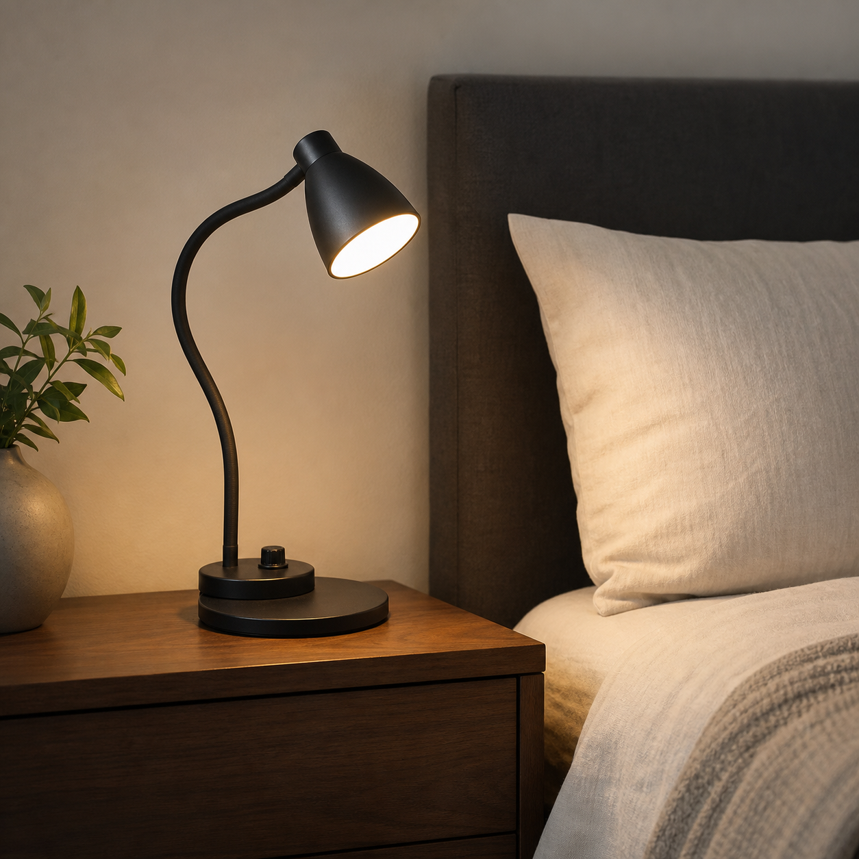 Flexible Bedside Reading Lamp — lifestyle