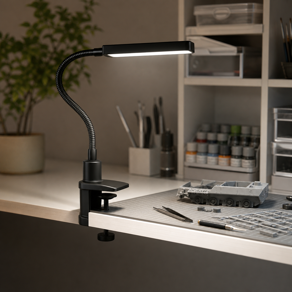 Clamp Work Light — lifestyle