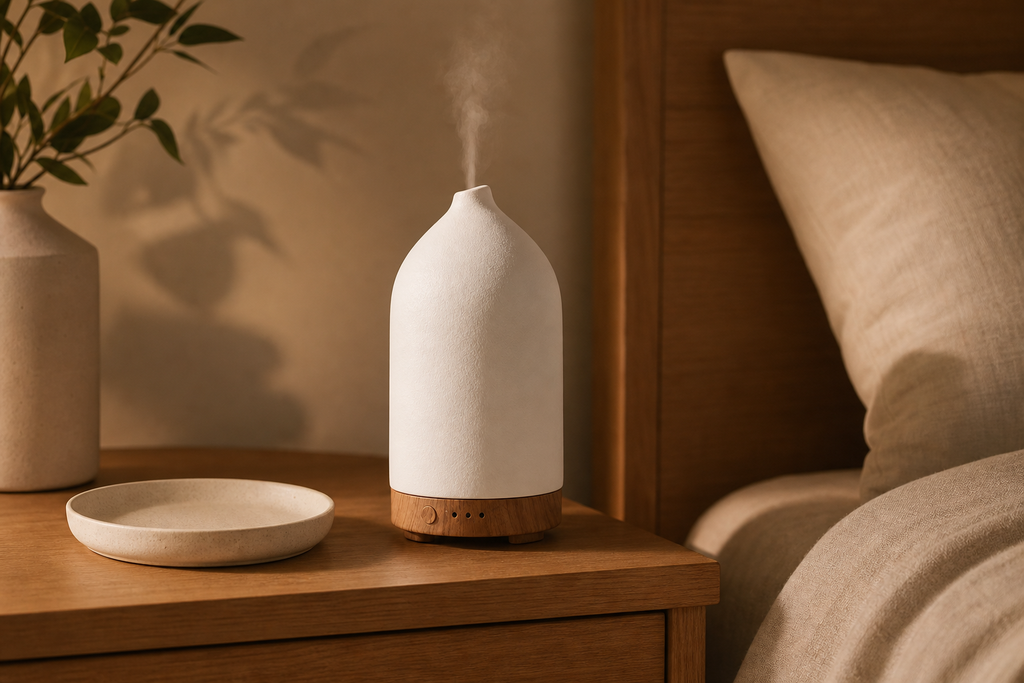 Ceramic Oil Diffuser — bedroom lifestyle