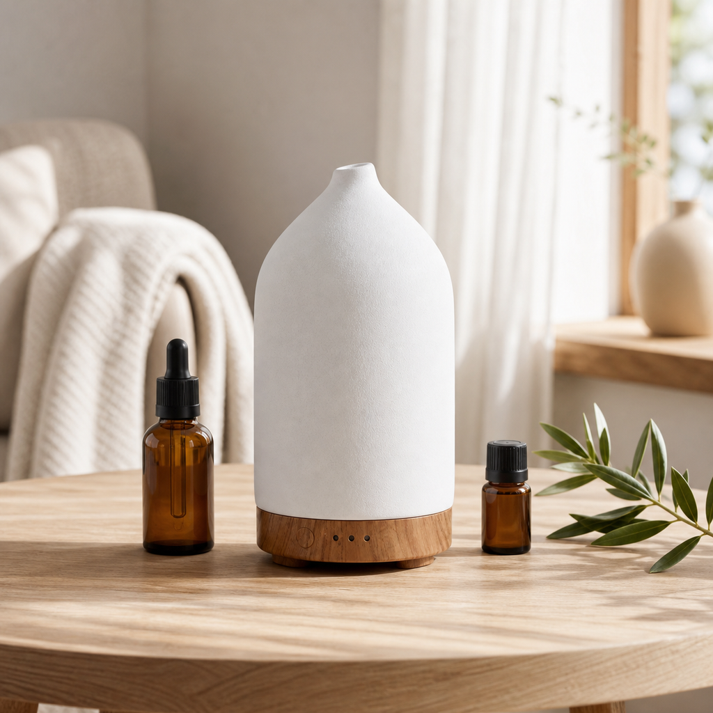 Ceramic Oil Diffuser — wellness scene